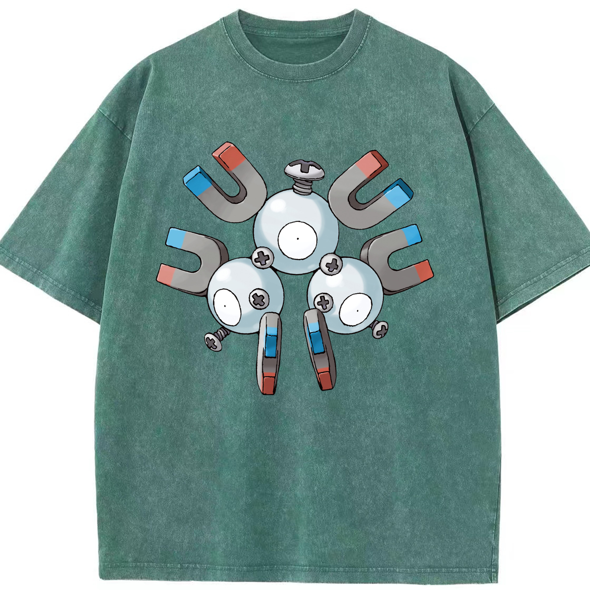 （画像用） ポケットモンスター Pokémon 綿100% ヴィンテージ風 半袖Tシャツ（フロントプリント）